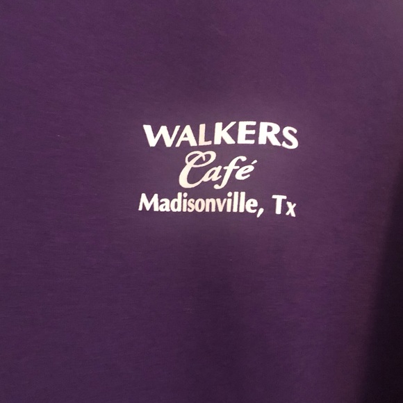 Walker’s Cafe Madisonville TX NEW T-Shirt Purple XXL - Picture 4 of 6